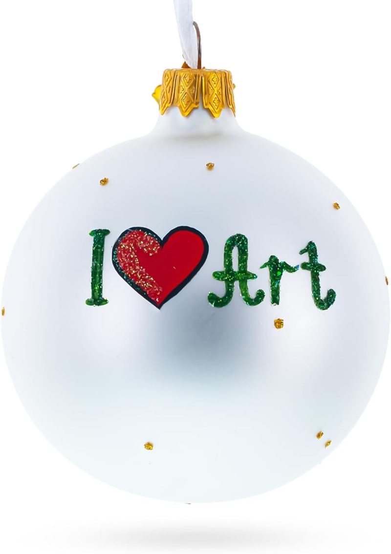 Art Tools for Artist Glass Ball Christmas Ornament 3.25 Inches - Image 2